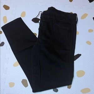 Mother denim high waisted lace up looker